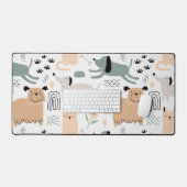 Cute Dog Pattern Bureaumat (Keyboard & Muis)
