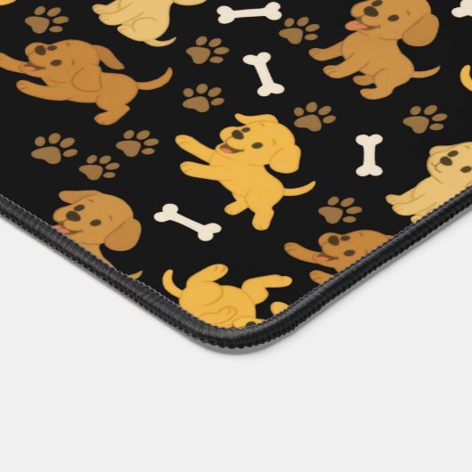 Cute Dog Pattern Bureaumat (Hoek)