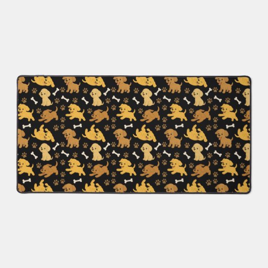 Cute Dog Pattern Bureaumat (Voorkant)
