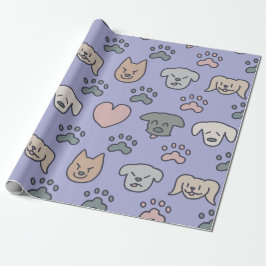 Cute Dog Pattern Cadeaupapier