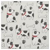 Cute Dog Pattern fabric Stof (Swatch)