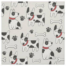 Cute Dog Pattern fabric