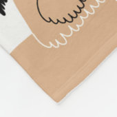 Cute Dog Pattern Fleece Deken (Hoek)