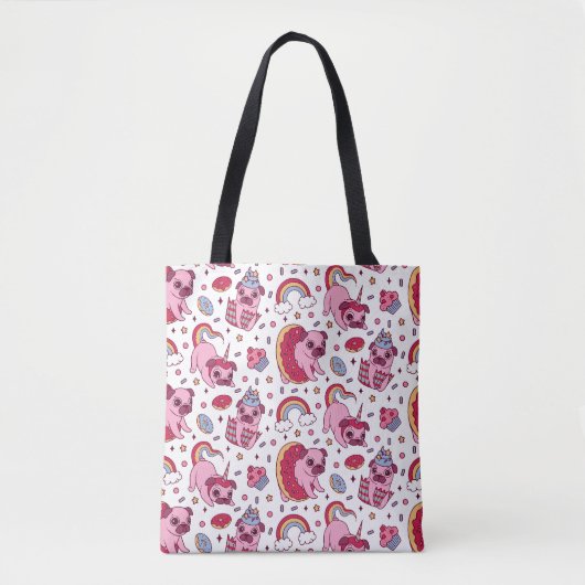 Cute dog pattern for dog lovers tote bag (Voorkant)