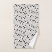 Cute Dog Pattern-handdoekset Bad Handdoek (Handdoek)