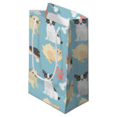 Cute Dog Pattern Klein Cadeauzakje (Voorkant Gekanteld)