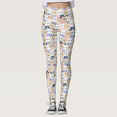Cute Dog Pattern Leggings (Voorkant)