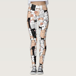 Cute Dog Pattern-Leggings Leggings