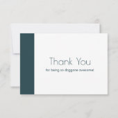 Cute Dog Pattern met diskettestations & Bone Danku Bedankkaart (Achterkant)