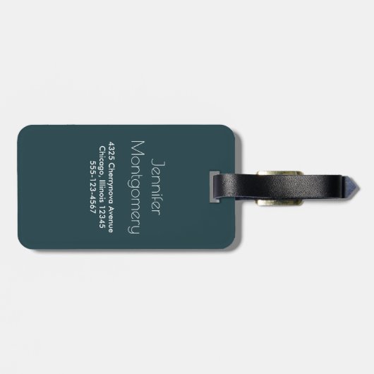 Cute Dog Pattern met diskettestoren en bot Bagagelabel (Achterkant horizontaal)