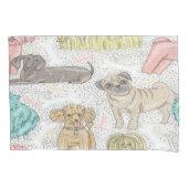 Cute Dog Pattern Pillow Hoesjes Kussensloop (Voorkant-Links)