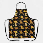 Cute Dog Pattern Schort (Voorkant)