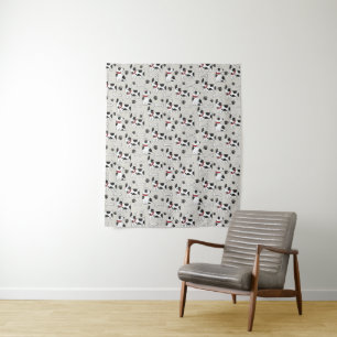 Cute Dog Pattern tapestry Wandkleed