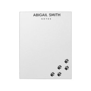 Cute Dog Paw Prints - Personeel Notitieblok
