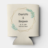 Cute Dog Paw Wedding Blikjeskoeler (Achterkant)