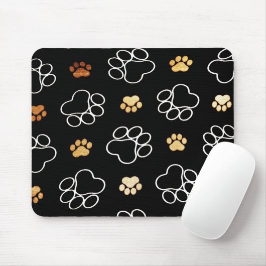 Cute Dog Paws Muismat (Met muis)