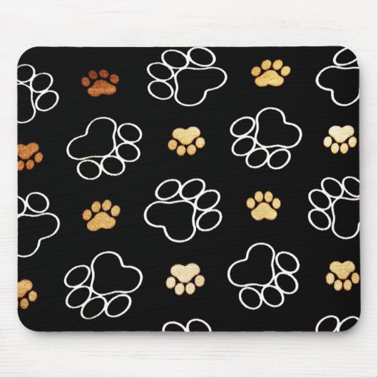 Cute Dog Paws Muismat (Voorkant)