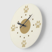 Cute Dog Paws Wall klok (Hoek)