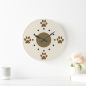 Cute Dog Paws Wall klokken (Huis)