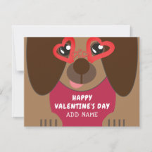 Cute Dog Personalized Valentijnsdag