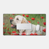 Cute Dog Persoonlijke Eenvoudige foto van Pet Bureaumat (Keyboard & Muis)