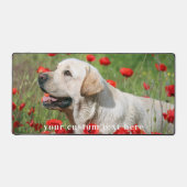 Cute Dog Persoonlijke Eenvoudige foto van Pet Bureaumat (Voorkant)