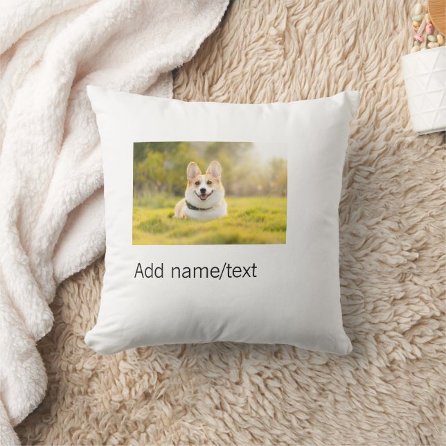 Cute dog pet add name text editable dog dad gi kussen (Deken)