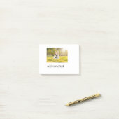 Cute dog pet add name text editable dog dad gi post-it® notes (Op bureau)