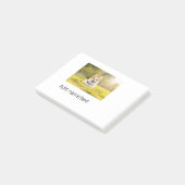 Cute dog pet add name text editable dog dad gi post-it® notes (Schuin)