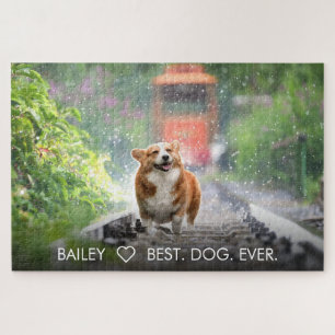Cute Dog Pet Foto Aangepaste Aangepaste Aangepaste Legpuzzel
