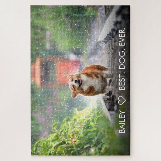 Cute Dog Pet Foto Aangepaste Aangepaste Aangepaste Legpuzzel (Verticaal)