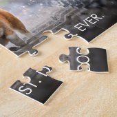 Cute Dog Pet Foto Aangepaste Aangepaste Aangepaste Legpuzzel (Zijkant)