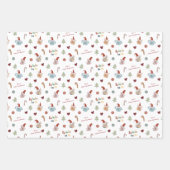 Cute Dog Pet met kerstcadeau uit naam Inpakpapier Vel (Voorkant)