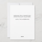 Cute Dog Pet Pug Puppy Ghost Happy Halloween Feestdagenkaart (Achterkant)