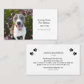 Cute Dog Pet Sitting and Services Visitekaartje (Voorkant / Achterkant)