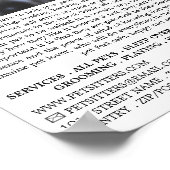 Cute Dog, Pet Sitting Service Adverteren Poster (Hoek)