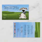 Cute Dog Pet Visitekaartjes (Voorkant / Achterkant)