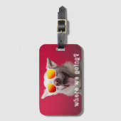 Cute Dog Photo Bagagelabel (Voorkant (verticaal))