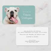Cute Dog Photo Bulldog Pet Sitter Dog Walker Visitekaartje (Voorkant / Achterkant)