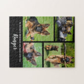 Cute Dog Photo Collage - Persoonlijke foto van Pet Legpuzzel (Horizontaal)