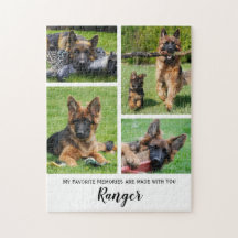 Cute Dog Photo Collage - White Lijst Pet Photo