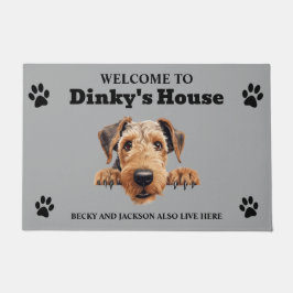 Cute Dog Photo Deurmat