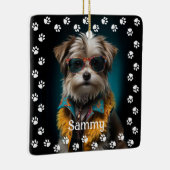 Cute Dog Photo Keramisch Ornament (Rechts)