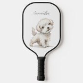 Cute Dog Pickleball Paddle (Achterkant)