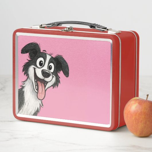 Cute Dog pink lunchbox  (In situ)
