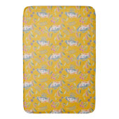 Cute Dog Podenco en Galgo Floral Mustard Badmat (Voorkant Verticaal)
