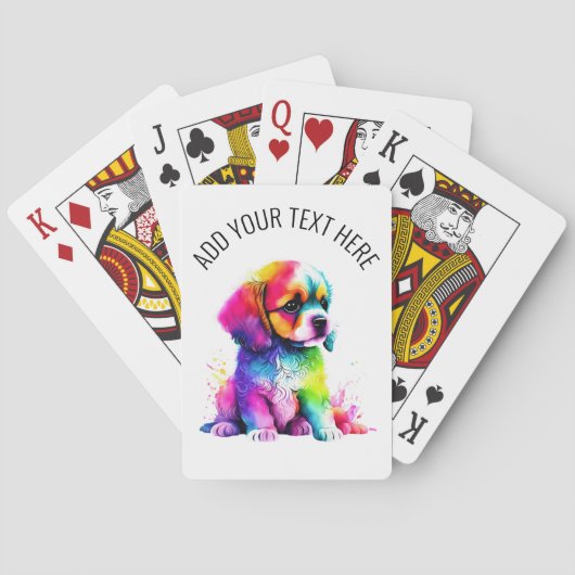 Cute Dog Pokerkaarten (Achterkant)