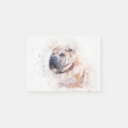 Cute Dog Portrait Post-it® Notes (Voorkant)