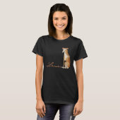 Cute dog  present puppy sweet Greyhound Love T-shirt (Voorkant volledig)