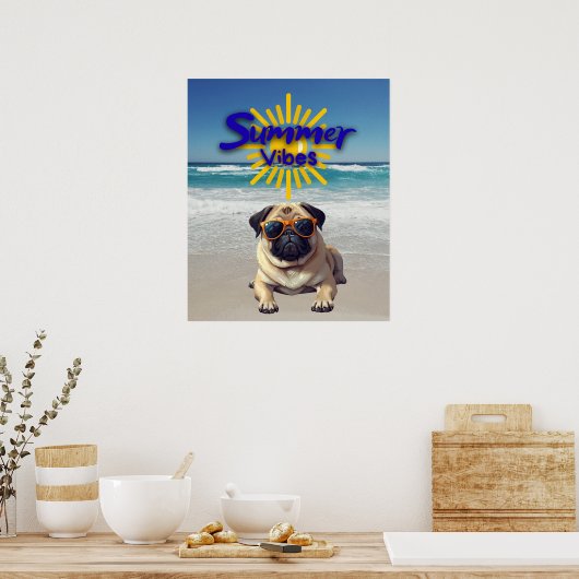 Cute Dog Print, Value Poster Paper (Semi-Gloss) (Keuken)